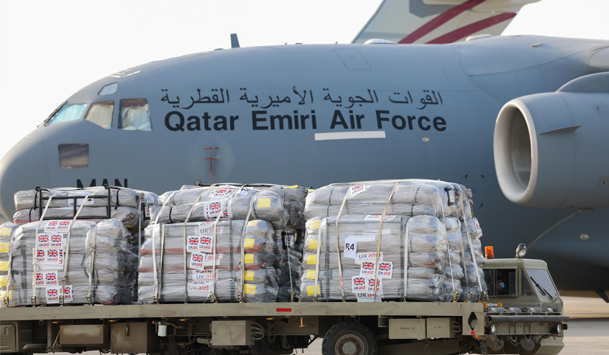 Qatar, UK send first joint humanitarian aid shipment to Gaza